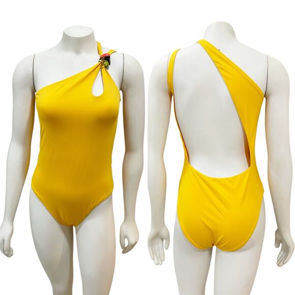 Sandro Honolulu One Shoulder One Piece Swimsuit Sz 2 - Picture 1 of 11